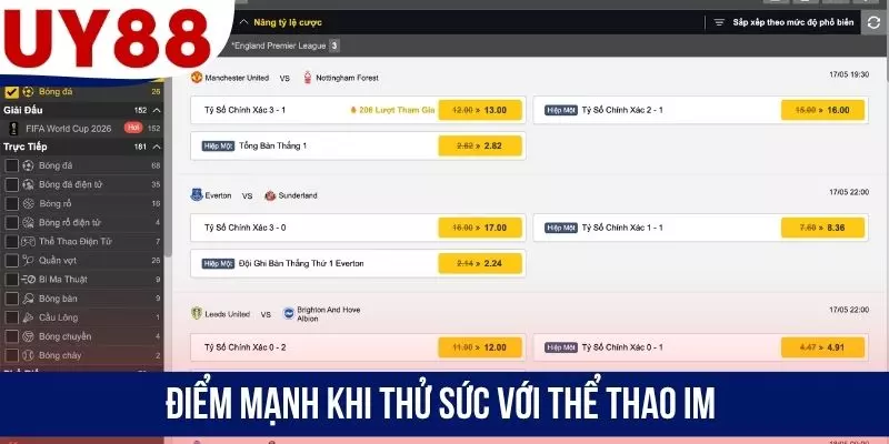 Điểm mạnh khi thử sức với thể thao IM